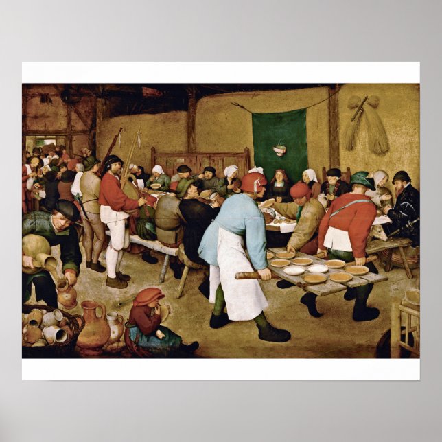Pieter Bruegel The Elder - Peasant Wedding Poster (Front)