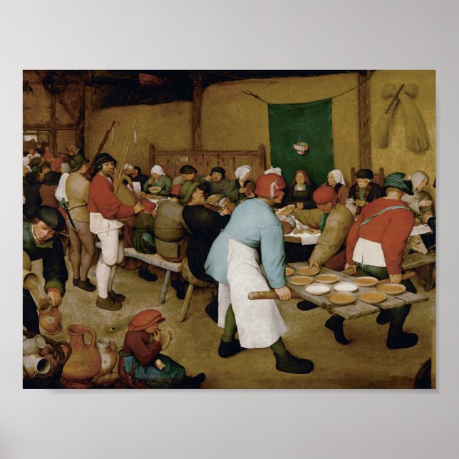 Pieter Bruegel the Elder - Peasant Wedding Poster (Front)