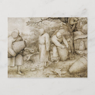 Pieter Bruegel the Elder - The Beekeepers Postcard