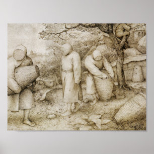 Pieter Bruegel the Elder - The Beekeepers Poster