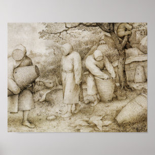 Pieter Bruegel the Elder - The Beekeepers Poster