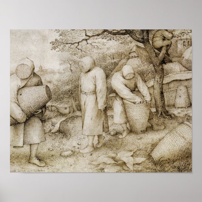 Pieter Bruegel the Elder - The Beekeepers Poster (Front)
