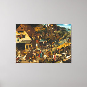 Pieter Bruegel the Elder - The Dutch Proverbs Canvas Print
