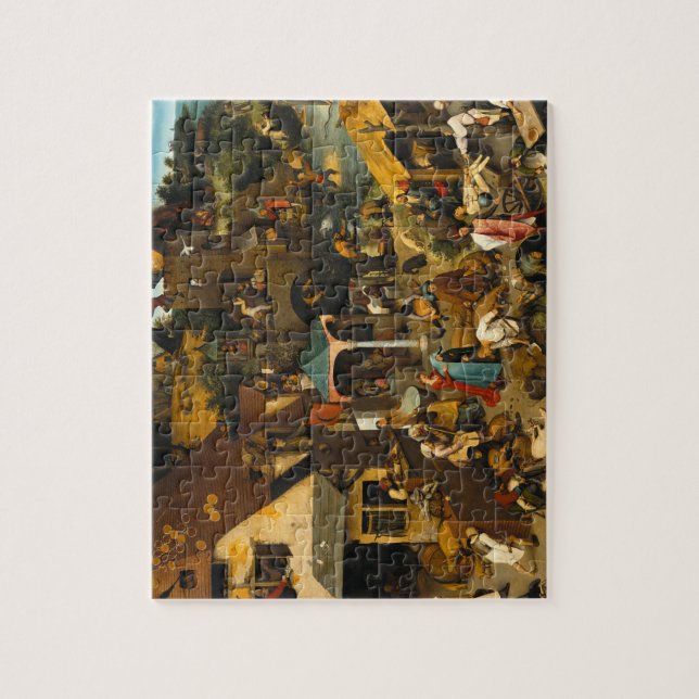 Pieter Bruegel the Elder - The Dutch Proverbs Jigsaw Puzzle (Vertical)