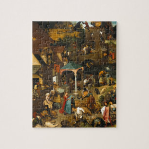 Pieter Bruegel the Elder - The Dutch Proverbs Jigsaw Puzzle