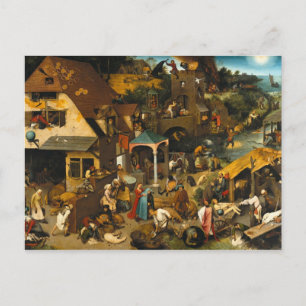 Pieter Bruegel the Elder - The Dutch Proverbs Postcard