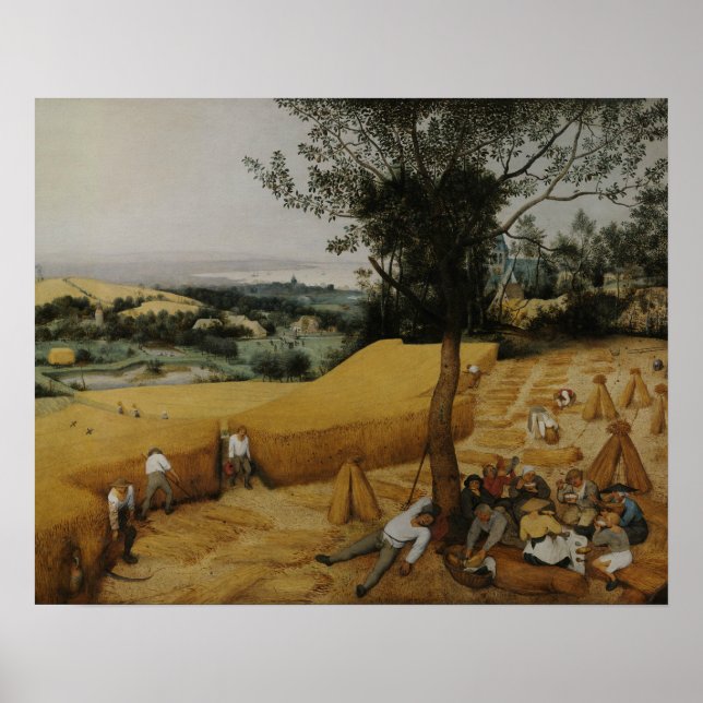 Pieter Bruegel the Elder - The Harvesters Poster (Front)