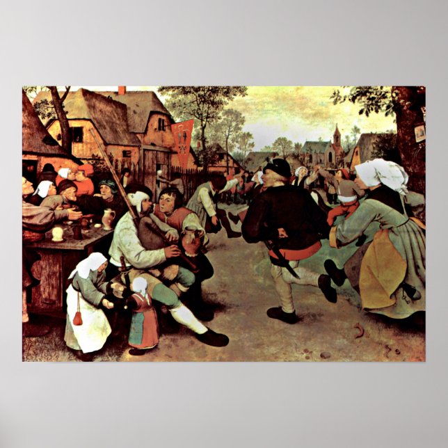 Pieter Bruegel the Elder - The Peasant Dance Poster (Front)