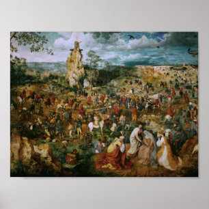 Pieter Bruegel the Elder-The Procession to Calvary Poster
