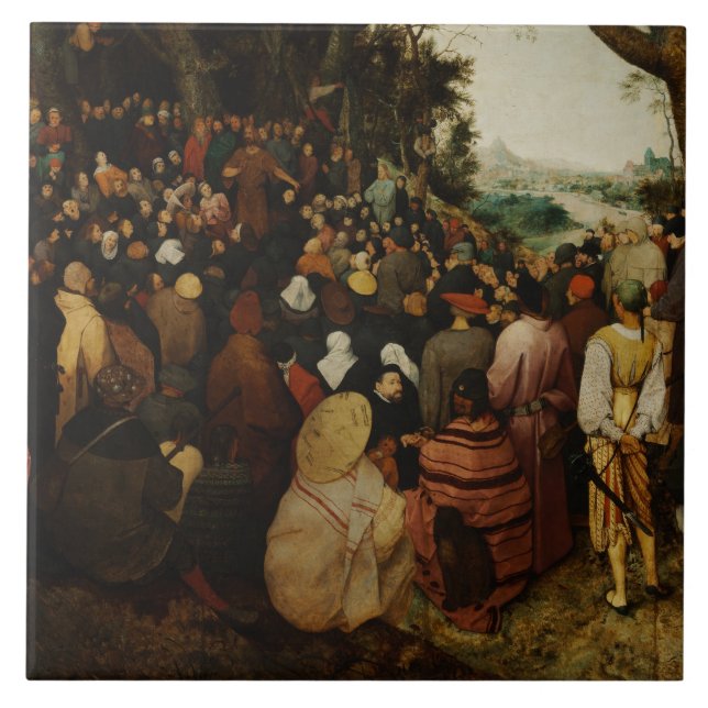 Pieter Bruegel the Elder - The Sermon of St John Tile (Front)