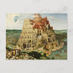 Pieter Bruegel the Elder - The Tower of Babel Postcard