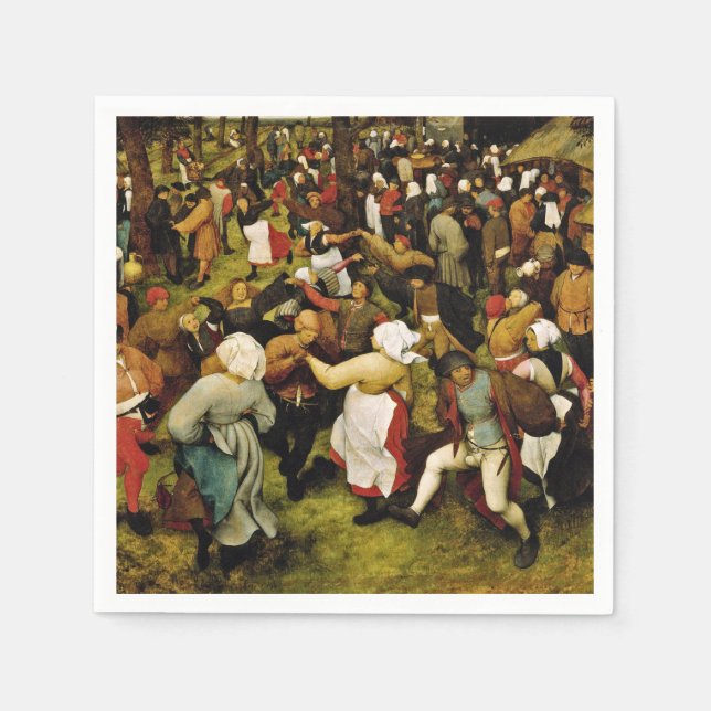 Pieter Bruegel The Elder - The Wedding Dance Napkin (Front)