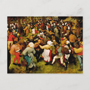 Pieter Bruegel The Elder - The Wedding Dance Postcard