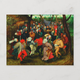 Pieter Bruegel The Elder - The Wedding Dance Postcard