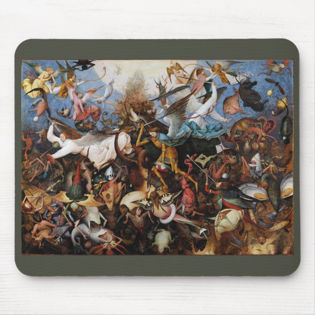 Pieter Bruegel , "The Fall of the Rebel Angels" Mouse Mat (Front)