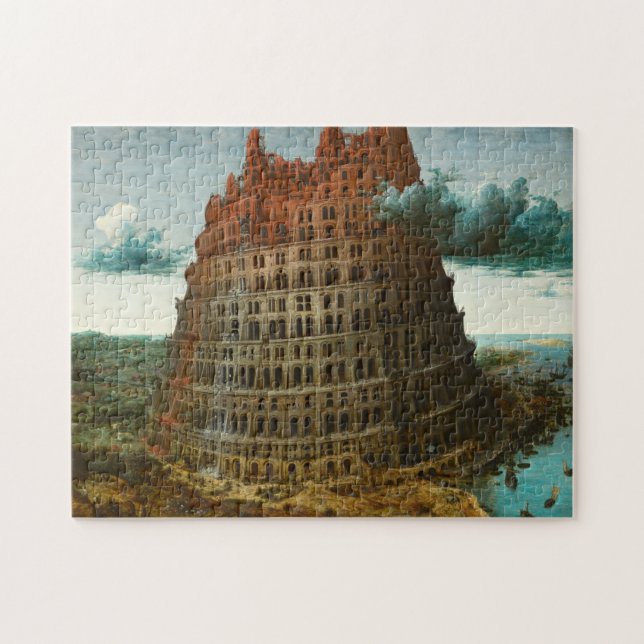 PIETER BRUEGEL - The little tower of Babel 1563 Jigsaw Puzzle (Horizontal)