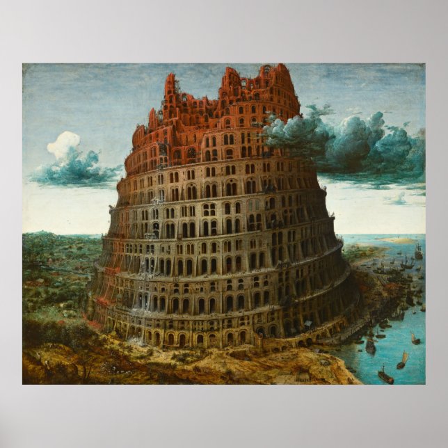 PIETER BRUEGEL - The little tower of Babel 1563 Poster (Front)