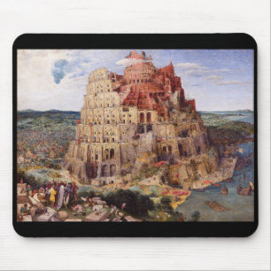 Pieter Bruegel , “ The Tower of Babel ” , 1563 Mouse Mat