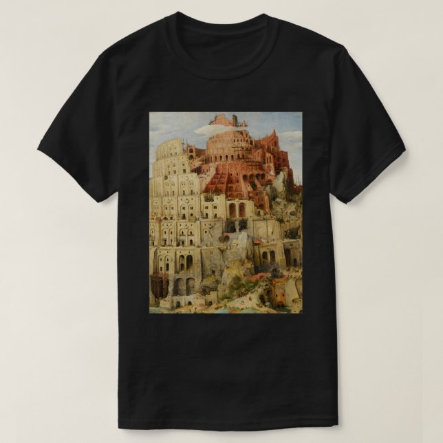 Pieter Bruegel Tower of Babel T-Shirt (Design Front)
