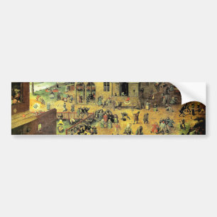 Pieter Bruegel's "Children’s Games" - 1560 Bumper Sticker