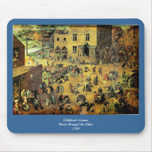 Pieter Bruegel's "Children’s Games" - 1560 Mouse Mat