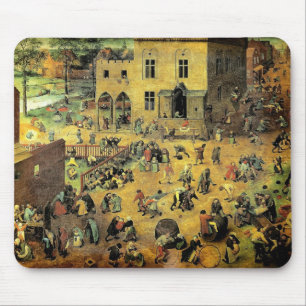 Pieter Bruegel's "Children’s Games" - 1560 Mouse Mat