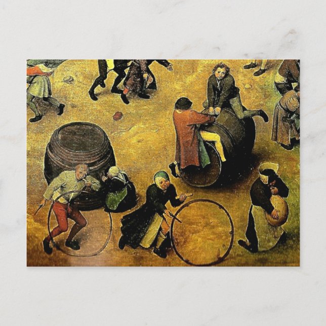 Pieter Bruegel's "Children’s Games" (Detail) 1560 Postcard (Front)