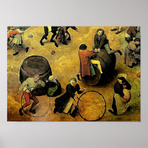 Pieter Bruegel's "Children’s Games" (Detail) 1560 Poster