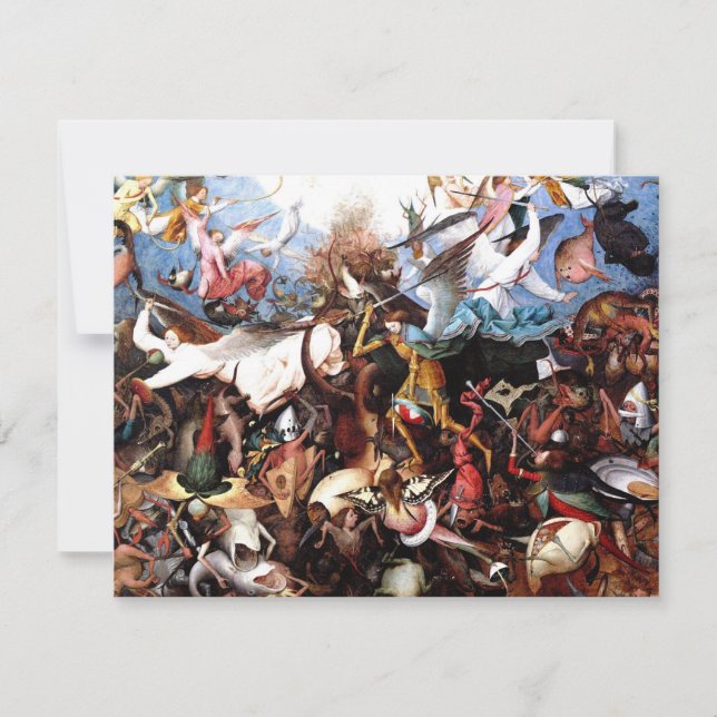 Pieter Bruegel's "The Fall Of The Rebel Angels" Invitation (Front)