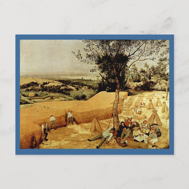 Pieter Bruegel's The Harvesters (1565) Postcard (Front)