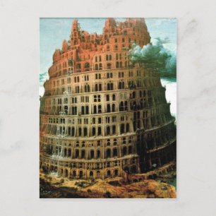 Pieter Bruegel's The "Little" Tower of Babel Postcard