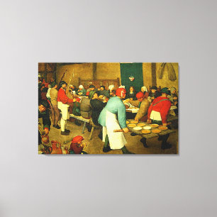 Pieter Bruegel's The Peasant Wedding (1568) Canvas Print