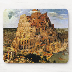Pieter Bruegel's "The Tower of Babel" (circa 1563) Mouse Mat