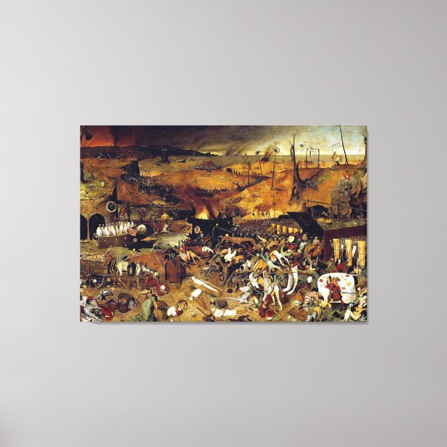 Pieter Bruegel's The Triumph of Death (1562) Canvas Print (Front)