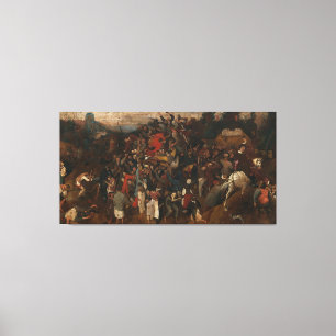 Pieter Bruegel's The Wine of Saint Martin's Day Canvas Print