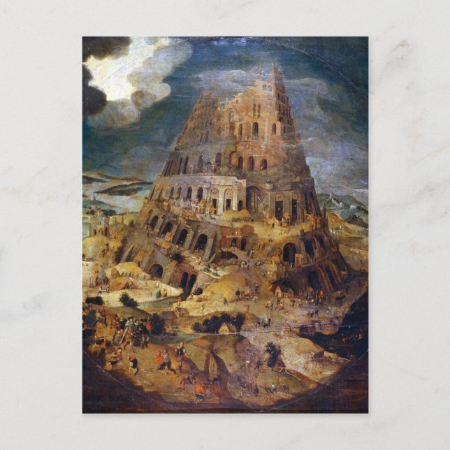 Pieter Brueghel the Younger The Tower of Babel Postcard (Front)