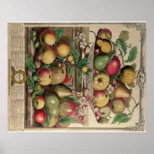 Pieter Casteels, Twelve Months of Fruits, March Poster