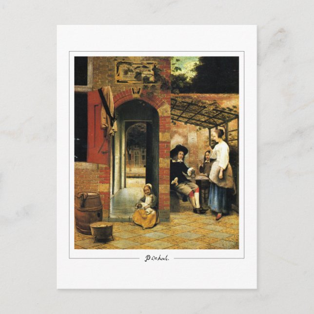 Pieter de Hooch #105 - Fine Art Postcard (Front)