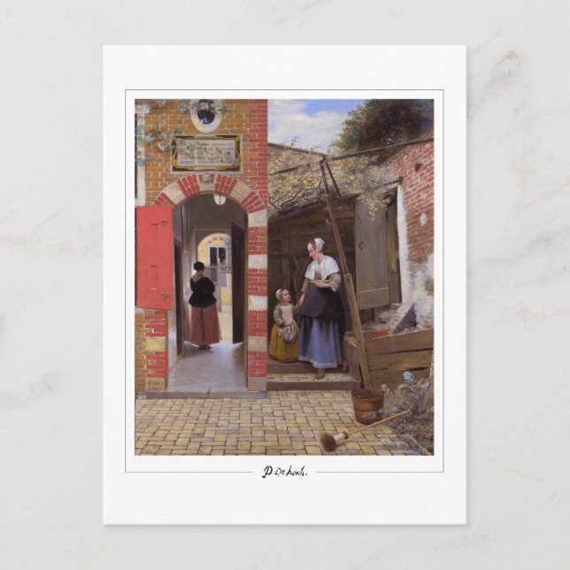 Pieter de Hooch #7 - Fine Art Postcard (Front)