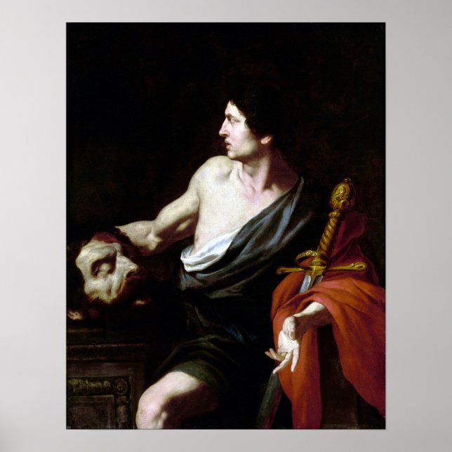 Pietro Novelli David with the Head of Goliath Poster (Front)