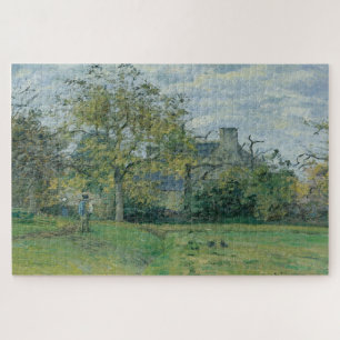 Piette's House In Montfoucault (1874) by Pissarro Jigsaw Puzzle