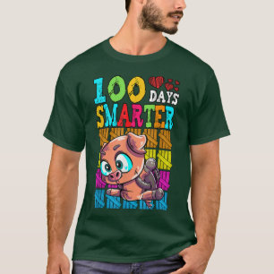 Pig 100 Days Of School 100 Days Smarter T-Shirt