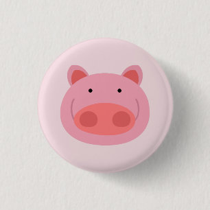 Pig 3 Cm Round Badge