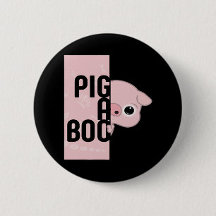 Pig A Boo 6 Cm Round Badge