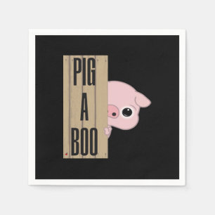 Pig A Boo Fence Napkin
