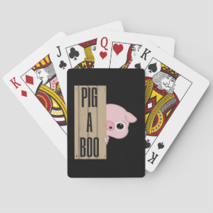 Pig A Boo Fence Playing Cards