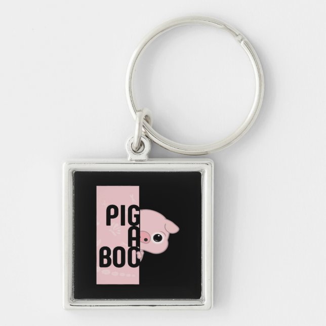 Pig A Boo Key Ring (Front)