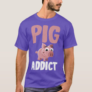 Pig Addict Pig Owner Pig Farmer Premium T-Shirt