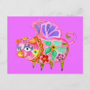 Pig Alebrije Postcard