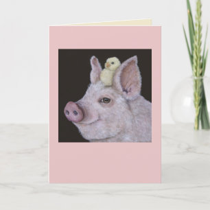 Pig and Peep card